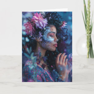 Tarjeta De Agradecimiento *~* FLORES DE MUJERES Mágicas SC4 Esoteric BLANK