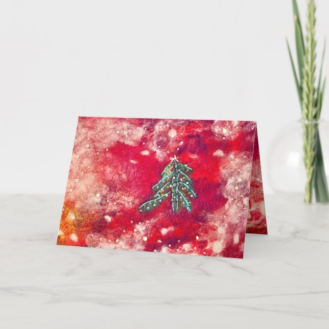 Tarjeta De Agradecimiento Flores de nieve (Anverso)