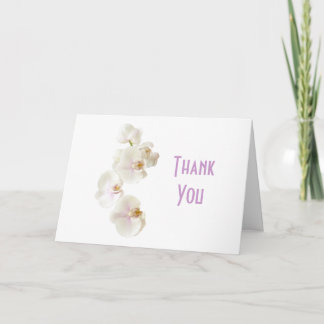 Tarjeta De Agradecimiento Flores de orquídeas