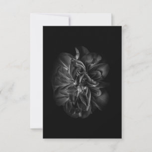Tarjeta De Agradecimiento Flores De Patio Trasero En Blanco Y Negro 67