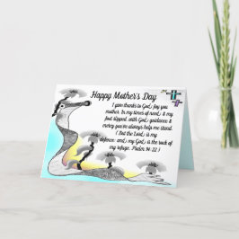 Tarjeta De Agradecimiento Flores del Día de la Madre