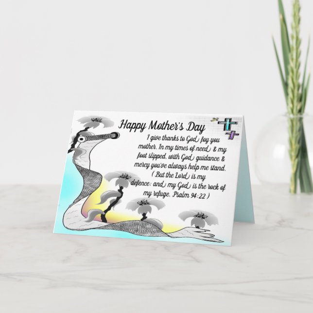 Tarjeta De Agradecimiento Flores del Día de la Madre (Anverso)