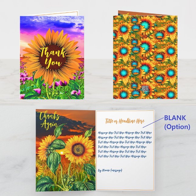 Tarjeta De Agradecimiento Flores Estéticas (Groovy Gracias Mensajes) Boho (Aesthetic Thank You Card
Sunflower Thank You Card
Groovy Thanks Message Card
Cute Floral Card
)
