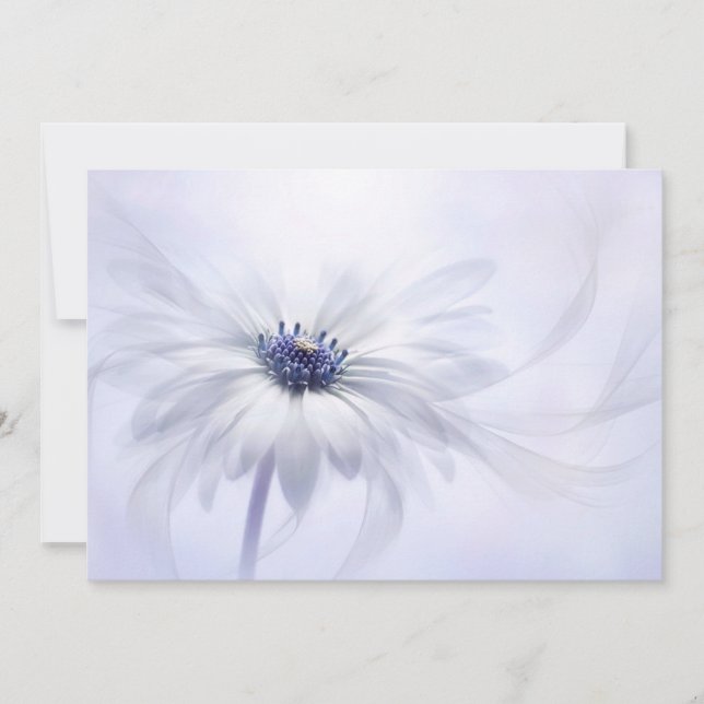 Tarjeta De Agradecimiento Flores | Flor púrpura pálida (Anverso)