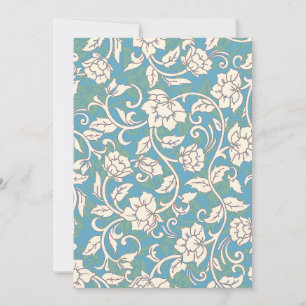 Tarjeta De Agradecimiento Flores giratorias amarillas y azules