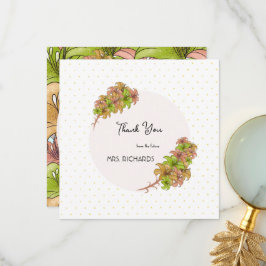 Tarjeta De Agradecimiento Flores hermosas