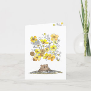 Tarjeta De Agradecimiento Flores Lindas de Primavera