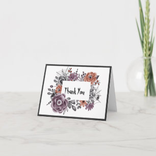 Tarjeta De Agradecimiento Flores Malvadas Omnividentes HalloBoda Gracias