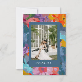 Tarjeta De Agradecimiento Flores radiantes