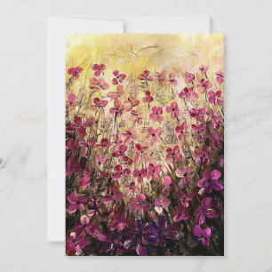 Tarjeta De Agradecimiento Flores rosas