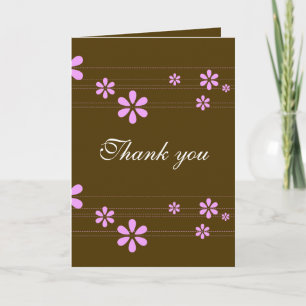 Tarjeta De Agradecimiento Flores rosas - Personalizadas