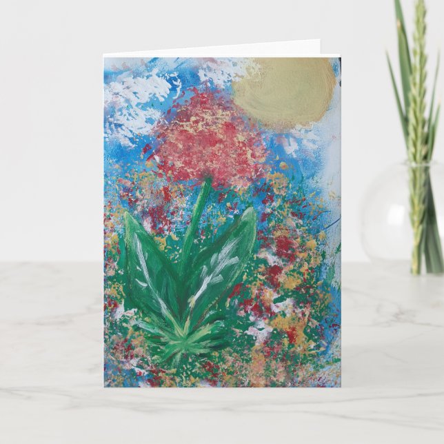 Tarjeta De Agradecimiento Flores silvestres (Anverso)