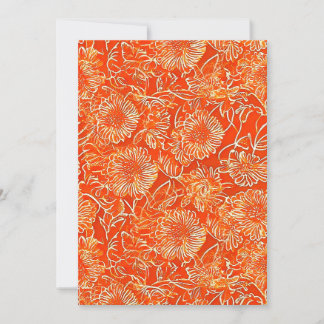 Tarjeta De Agradecimiento Flores suaves naranjas