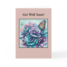 Flores turquesas de lavanda de personalizable Mari