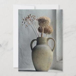 Tarjeta De Agradecimiento Flores Vara de flores secas