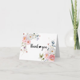 Tarjeta De Agradecimiento flores WildFloral