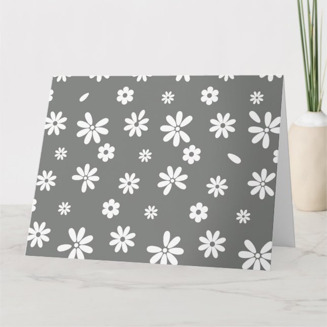 Tarjeta De Agradecimiento Flores y Petales 2 (Anverso)