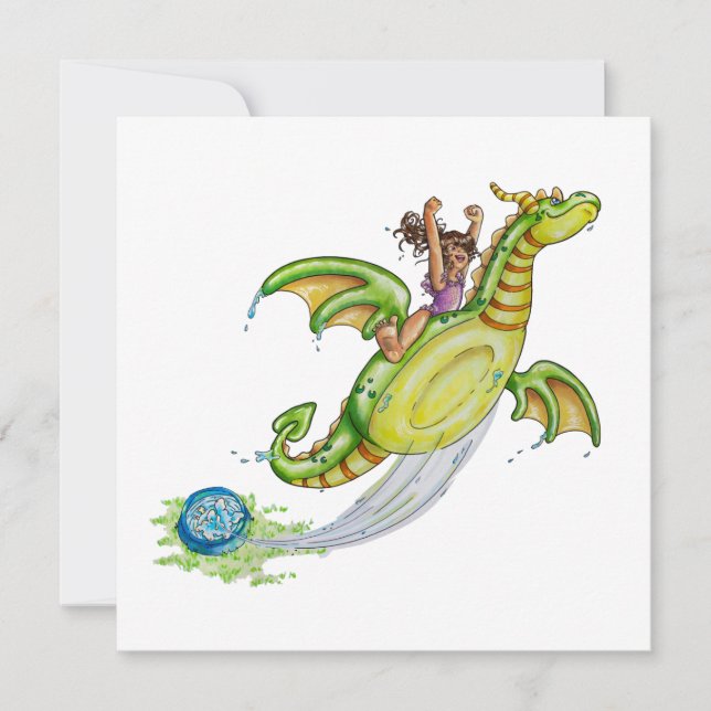 Tarjeta De Agradecimiento Flotación de la piscina (Anverso)