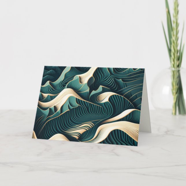 Tarjeta De Agradecimiento Flowing Harmony (Anverso)