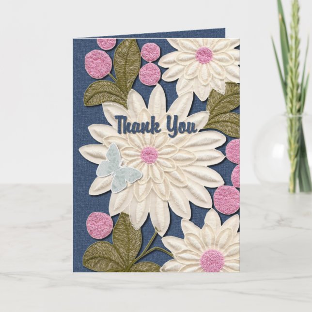Tarjeta De Agradecimiento Flowly Gracias (Anverso)