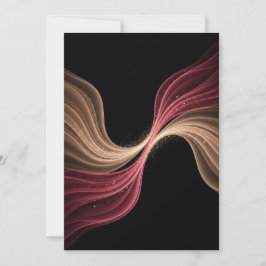 Tarjeta De Agradecimiento Flujo Eterno de Amor — Arte Romántico Abstracto