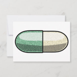 Tarjeta De Agradecimiento Fluoxetina con brillo