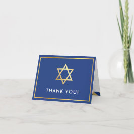Tarjeta De Agradecimiento FOLDEADO GRACIAS TÚ murciélago mitzvah estrella de