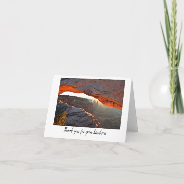 Tarjeta De Agradecimiento Folded Thank You Card (Anverso)