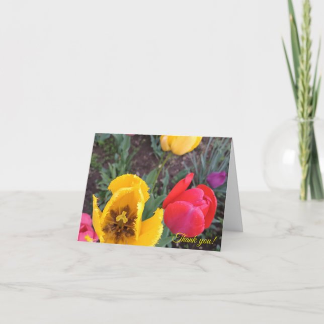 Tarjeta De Agradecimiento Folded Thank You Card (Anverso)