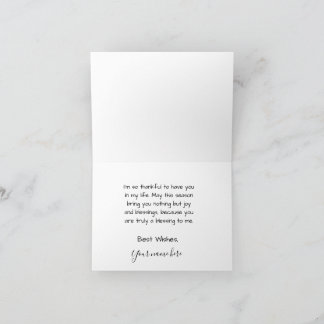 Tarjeta De Agradecimiento Folded Thank You Card