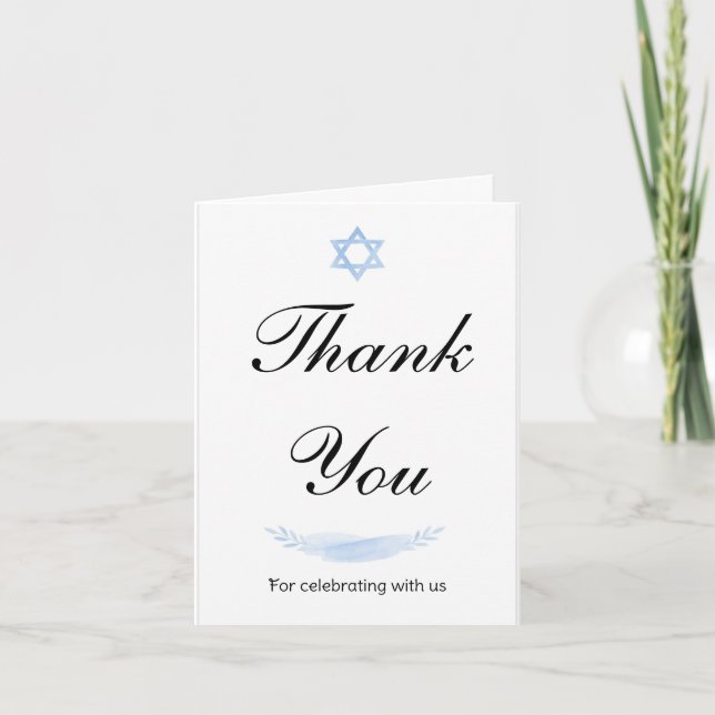 Tarjeta De Agradecimiento Folded Thank You Card (Anverso)