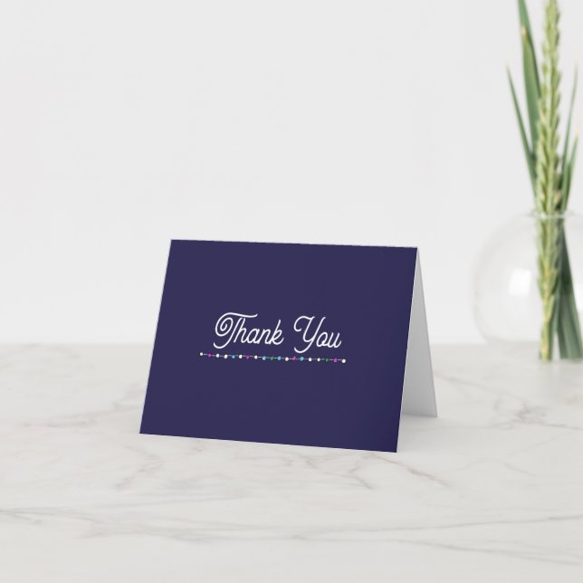 Tarjeta De Agradecimiento Folded Thank You Card (Anverso)