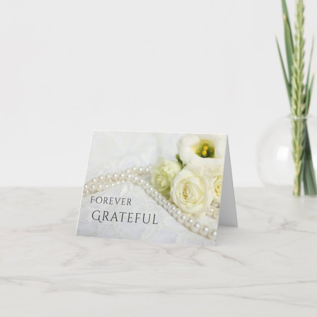 Tarjeta De Agradecimiento Folded Thank You Card (Anverso)