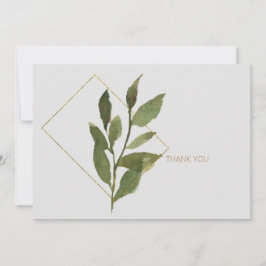 Tarjeta De Agradecimiento Foliage Funeral Simple Gracias