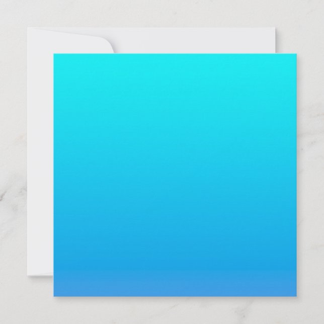 Tarjeta De Agradecimiento Fondo de color azul (Anverso)