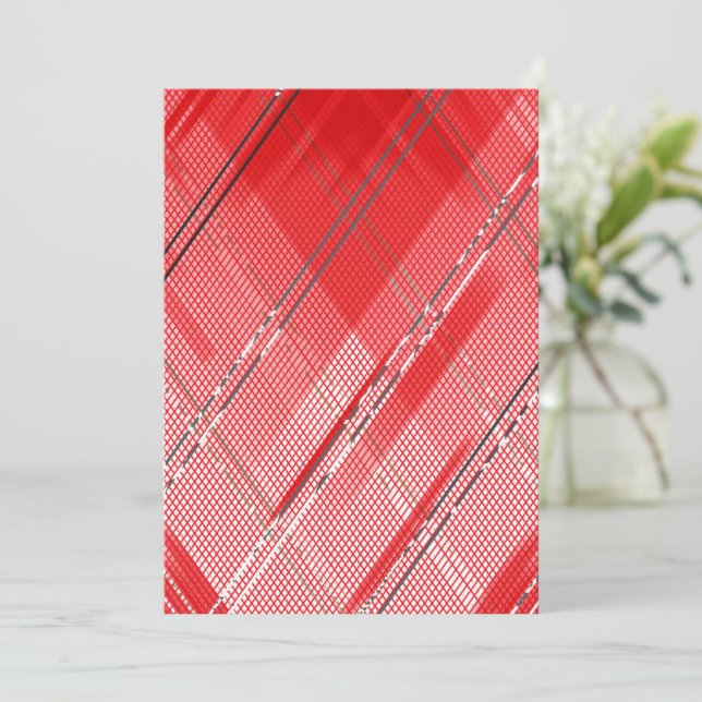 Tarjeta De Agradecimiento Fondo de franjas diagonales 9 (Anverso de pie)