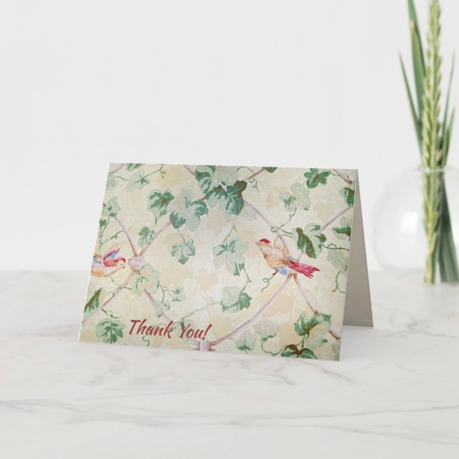 Tarjeta De Agradecimiento fondo de pantalla retro gracias (Anverso)