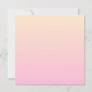 Tarjeta De Agradecimiento Fondo degradado de rosa pálido y amarillo