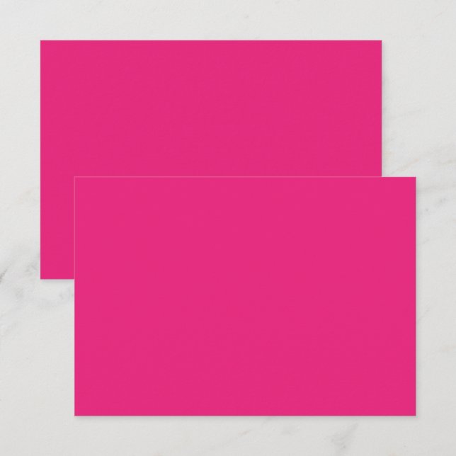 Tarjeta De Agradecimiento fondo rosa con negro (Anverso / Reverso)