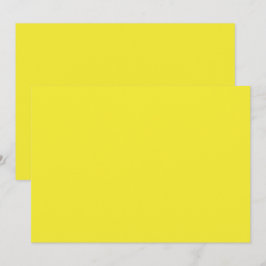 Tarjeta De Agradecimiento Fondo Sólido Amarillo Vibrante