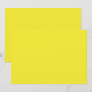 Tarjeta De Agradecimiento Fondo Sólido Amarillo Vibrante
