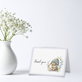 Tarjeta De Agradecimiento Forest Friend Gender Neutral Thank You Card