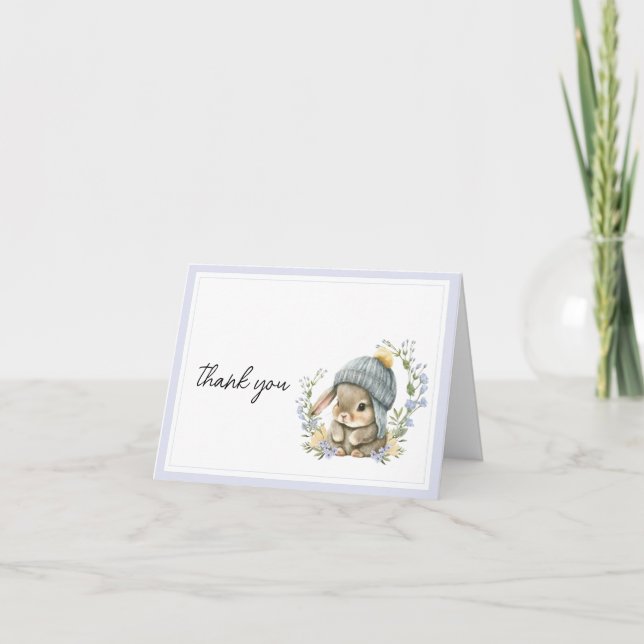 Tarjeta De Agradecimiento Forest Friend Gender Neutral Thank You Card (Anverso)