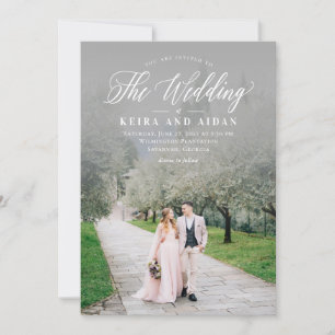 Tarjeta De Agradecimiento Forever Classic Photo Wedding Invitation FCL