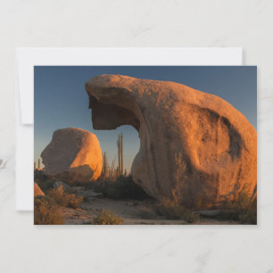 Tarjeta De Agradecimiento Formaciones de roca al atardecer