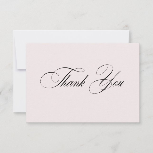 Tarjeta De Agradecimiento Formal Elegant Thank You Card (Anverso)