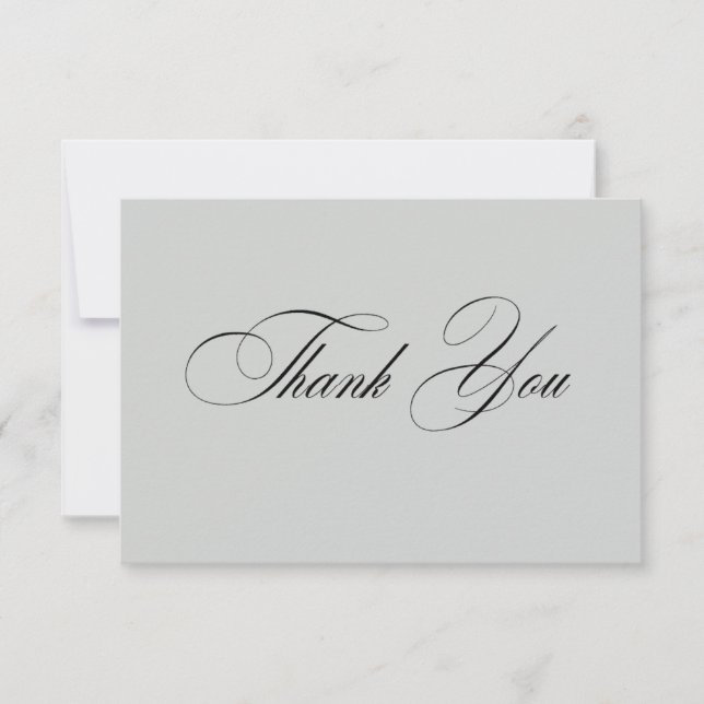 Tarjeta De Agradecimiento Formal Elegant Thank You Card (Anverso)