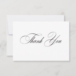 Tarjeta de agradecimiento formal elegante