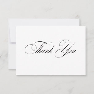 Tarjeta de agradecimiento formal elegante