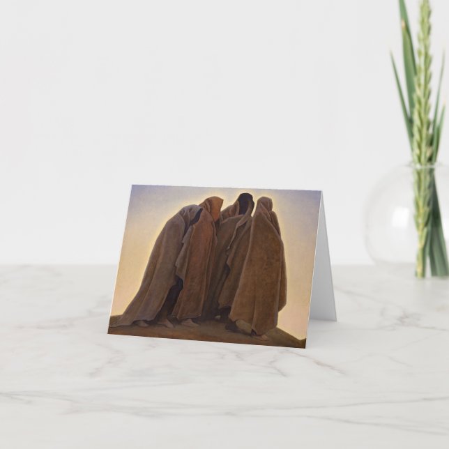 Tarjeta De Agradecimiento Formas de miedo de Maynard Dixon (Anverso)